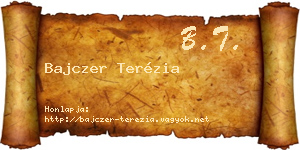 Bajczer Terézia névjegykártya