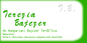 terezia bajczer business card